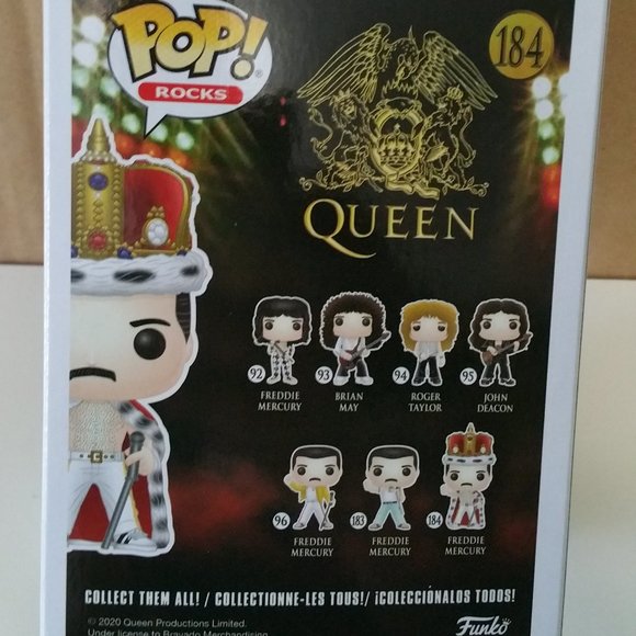 Funko Pop! Rocks: Freddie Mercury King #184 - Picture 7 of 16
